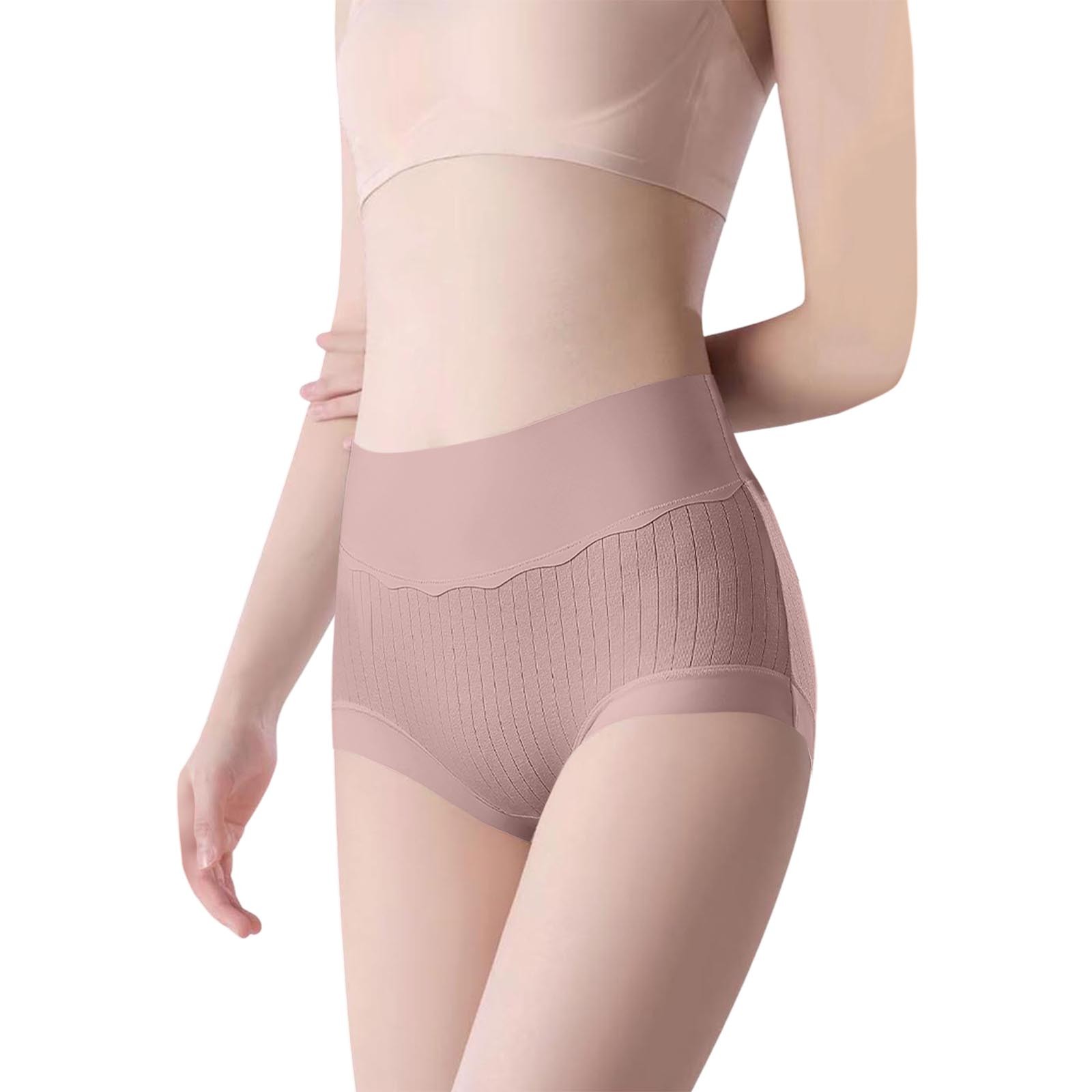 thumbnail image 2 of Ropa interior sin costuras de cintura alta para mujer: entrepierna 7A, material de clase A para bebés, control ligero del abdomen, 2 of 4